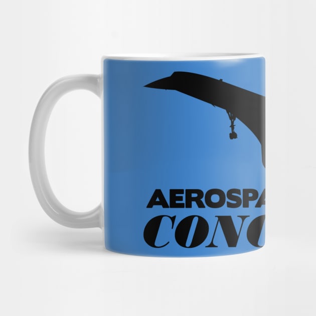 Aerospatiale-BAC Concorde Silhouette Print (Black) by TheArtofFlying